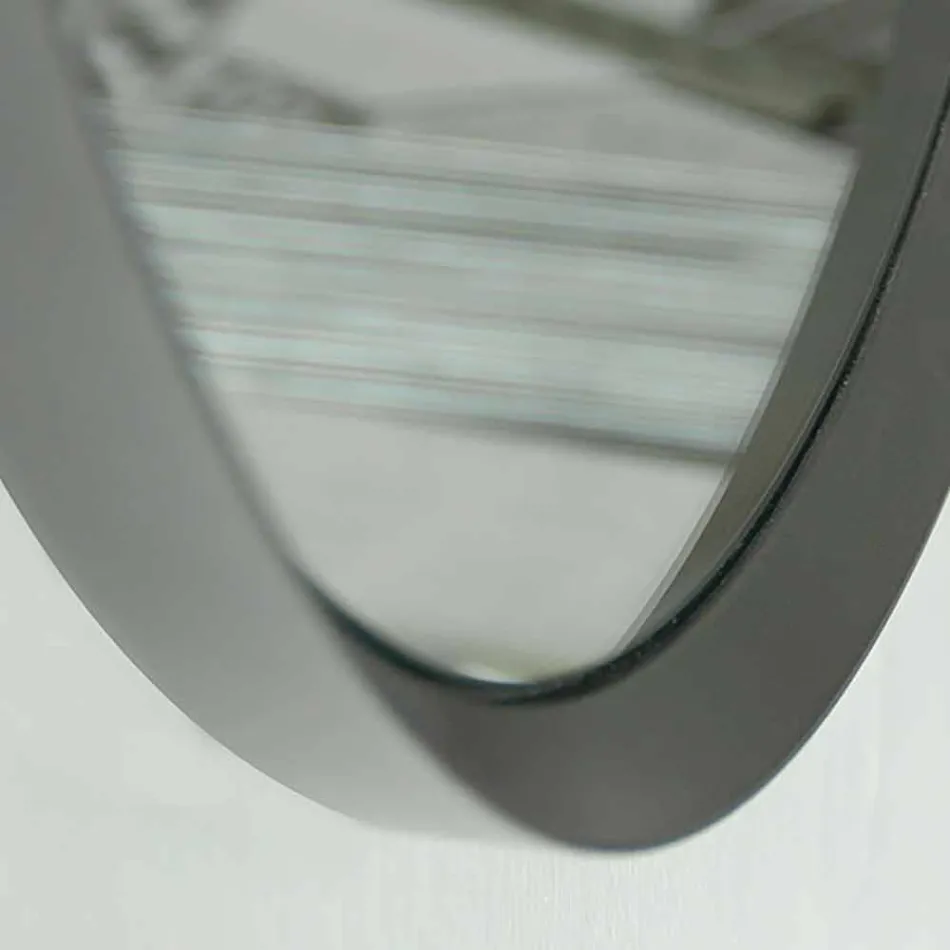 Ronde wandspiegel met gelakt frame van elegant modern design - Odosso Viadurini