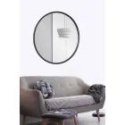 Ronde wandspiegel met gelakt frame van elegant modern design - Odosso Viadurini