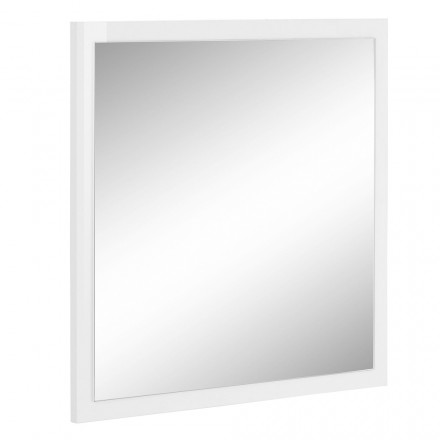 Vierkante wandspiegel met wit of antraciet frame - Emanuelito Viadurini