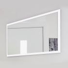 Rechthoekige wandspiegel met wit of antraciet frame - Emanuelito Viadurini