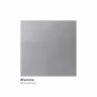 Badkamerspiegel van imitatie aluminium met achtergrondverlichting Made in Italy - Palau Viadurini