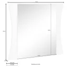 Slaapkamer Spiegel of Muur Entree Gebogen Design 2 Maten - Sabine Viadurini