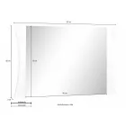 Slaapkamer Spiegel of Muur Entree Gebogen Design 2 Maten - Sabine Viadurini