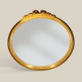 Klassieke ovale spiegel met bladgoud frame Made in Italy - Precious