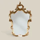 Klassiek gevormde spiegel met bladgoud frame Made in Italy - Precious Viadurini