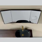 Spiegel met 2 beweegbare zijden en vergrotende spiegel Made in Italy - Nelson Viadurini