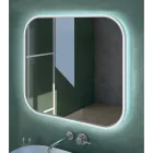 Spiegel met houten rand en achtergrondverlichting Made in Italy - Vincent Viadurini