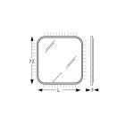 Spiegel met houten rand en achtergrondverlichting Made in Italy - Vincent Viadurini