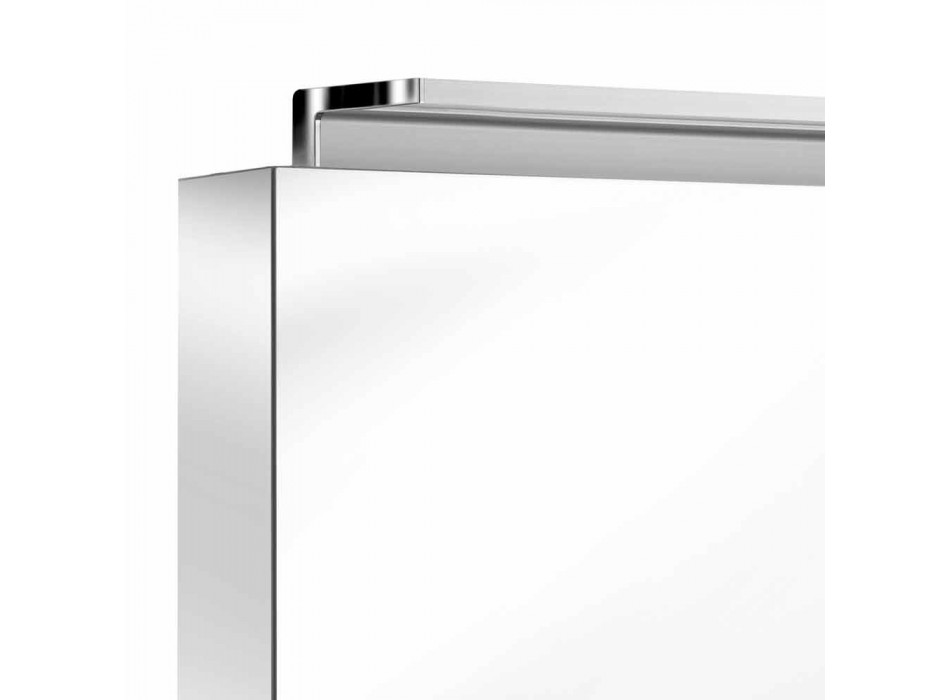 Moderne wandkastspiegel met 3 deuren en interne planken - Bramo Viadurini