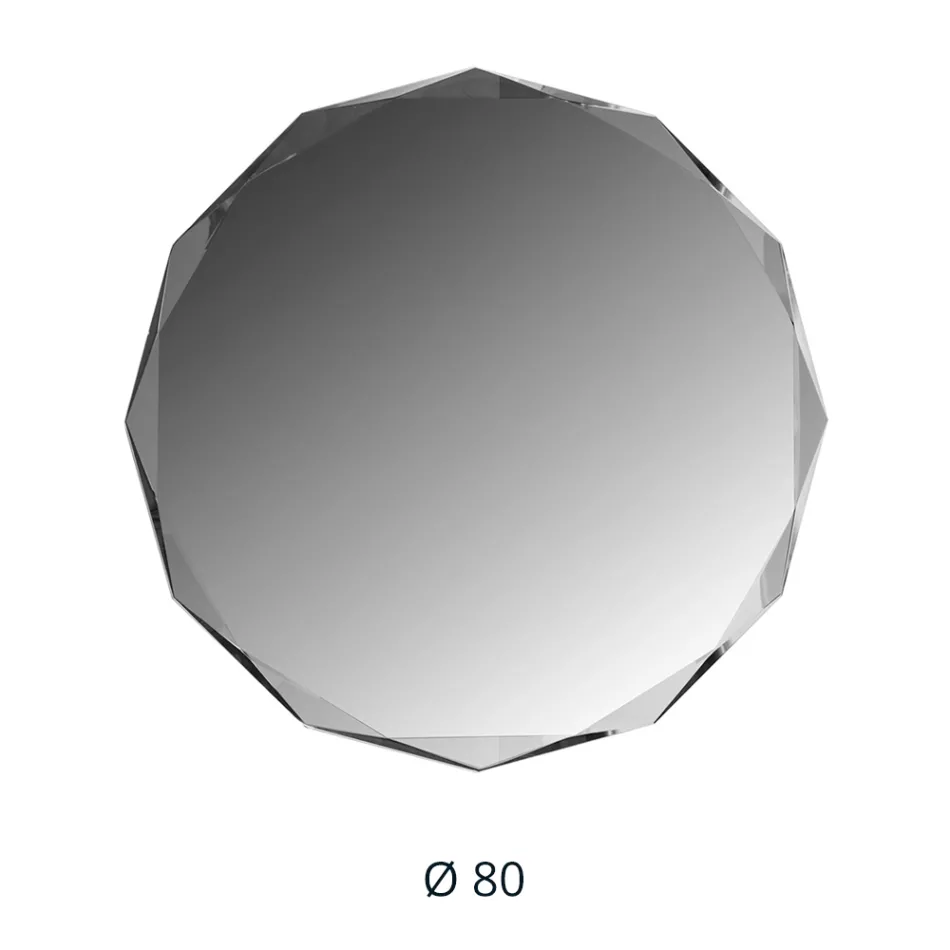 Diamantgeëtste spiegel met afgeschuinde rand - Excelsior Viadurini
