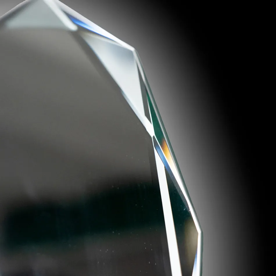 Diamantgeëtste spiegel met afgeschuinde rand - Excelsior Viadurini