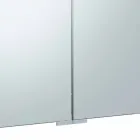 Containerspiegel met 3 deuren met 9 interne planken en LED-verlichting - ratel Viadurini