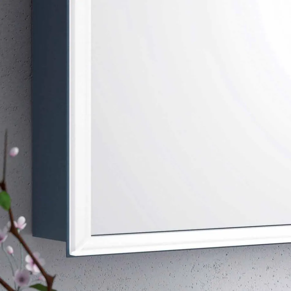 Wandspiegel 2 moderne container deuren, LED-verlichting, Adele Viadurini