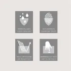 Wandspiegel 2 moderne container deuren, LED-verlichting, Adele Viadurini