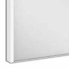 Moderne verzonken spiegelkast in zilver geverfd aluminium - Demon Viadurini