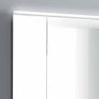 Mirror kabinet LED-verlichting met 3 deuren, modern design, Carol Viadurini