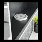 Houten spiegelcontainer met dubbele spiegel en verlichting Made in Italy - Darwin Viadurini