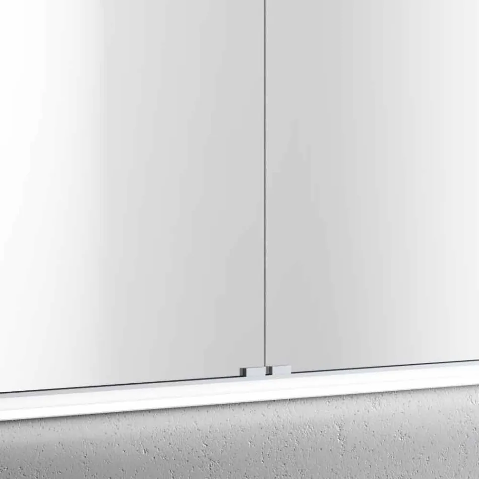 Spiegel LED-pakket met 2 deuren modern design ingebouwd, Adele Viadurini