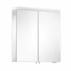 Moderne containerspiegel met 2 deuren in zilver geverfd aluminium - Alfio Viadurini