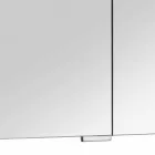 Moderne containerspiegel met 3 kristallen deuren en 3 LED-verlichting - Maxi Viadurini