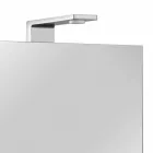 Moderne containerspiegel met 3 kristallen deuren en 3 LED-verlichting - Maxi Viadurini