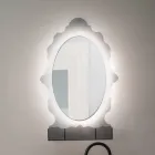 Spiegelkast van plexiglas met achtergrondverlichting, gemaakt in Italië - Leira Viadurini