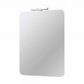 Wand-badkamerspiegel met modern design LED-lamp Made in Italy - Guido