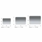 Afgeronde badkamerspiegel met LED-achtergrondverlichting Made in Italy - Pato Viadurini