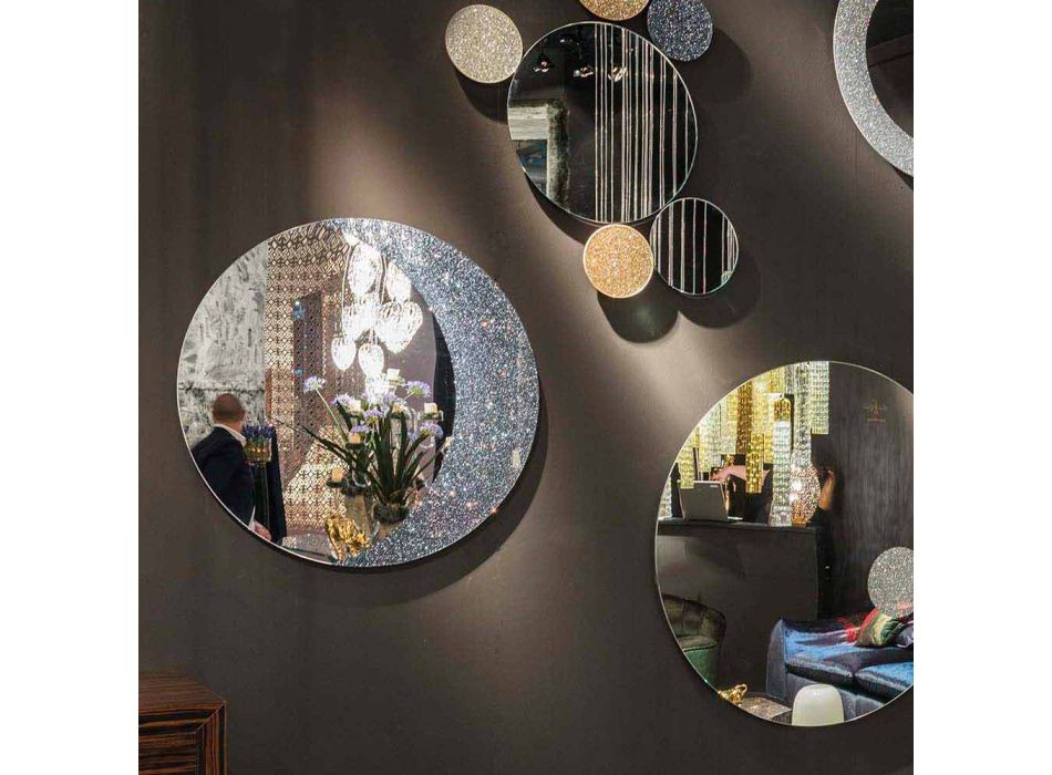 Een muur spiegel 100% Made in Italy hedendaags design Aldo Viadurini