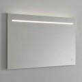 Moderne wandspiegel met LED-licht en stalen frame Made in Italy - Yutta