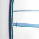 Wandspiegel met moderne stalen kapstok Made in Italy - Chioccia Viadurini