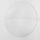 Wandspiegel met moderne stalen kapstok Made in Italy - Chioccia Viadurini