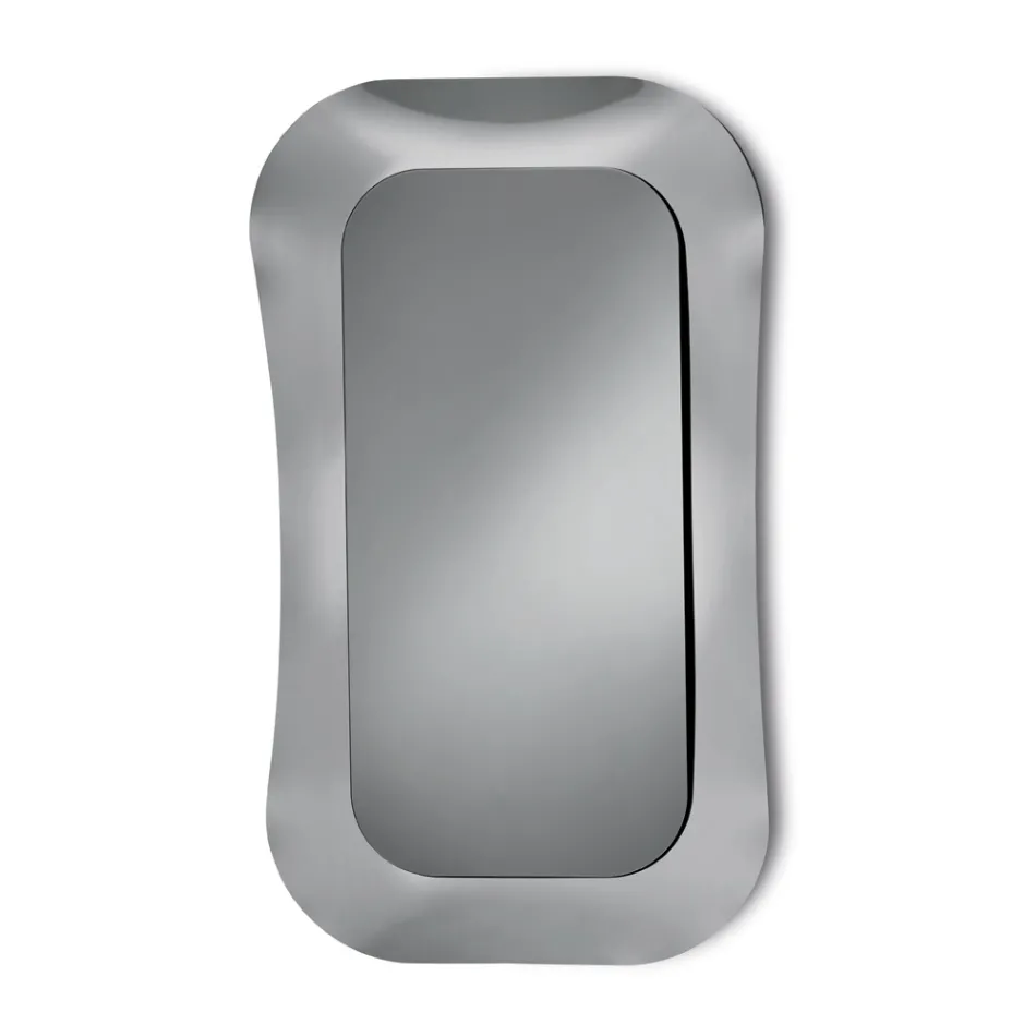 Wandspiegel met frame van gefuseerd glas, gemaakt in Italië - Adored Viadurini