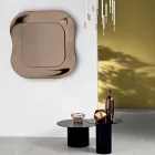 Wandspiegel met frame van gefuseerd glas, gemaakt in Italië - Adored Viadurini