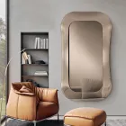 Wandspiegel met frame van gefuseerd glas, gemaakt in Italië - Adored Viadurini