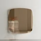 Wandspiegel met structuur in zwart geverfd hout Made in Italy - Arya Viadurini