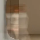 Wandspiegel met structuur in zwart geverfd hout Made in Italy - Arya Viadurini