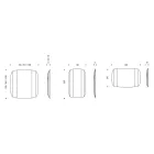 Wandspiegel met structuur in zwart geverfd hout Made in Italy - Arya Viadurini