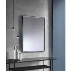 Wandspiegel met aluminium frame en LED-licht Made in Italy - Chik Viadurini