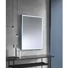 Wandspiegel met aluminium frame en LED-licht Made in Italy - Chik Viadurini