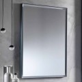 Wandspiegel met aluminium frame en LED-licht Made in Italy - Chik