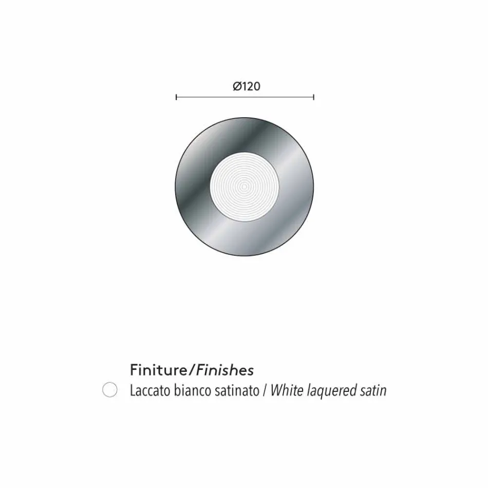 ontwerpermuur spiegel met MDF drager Malva Viadurini