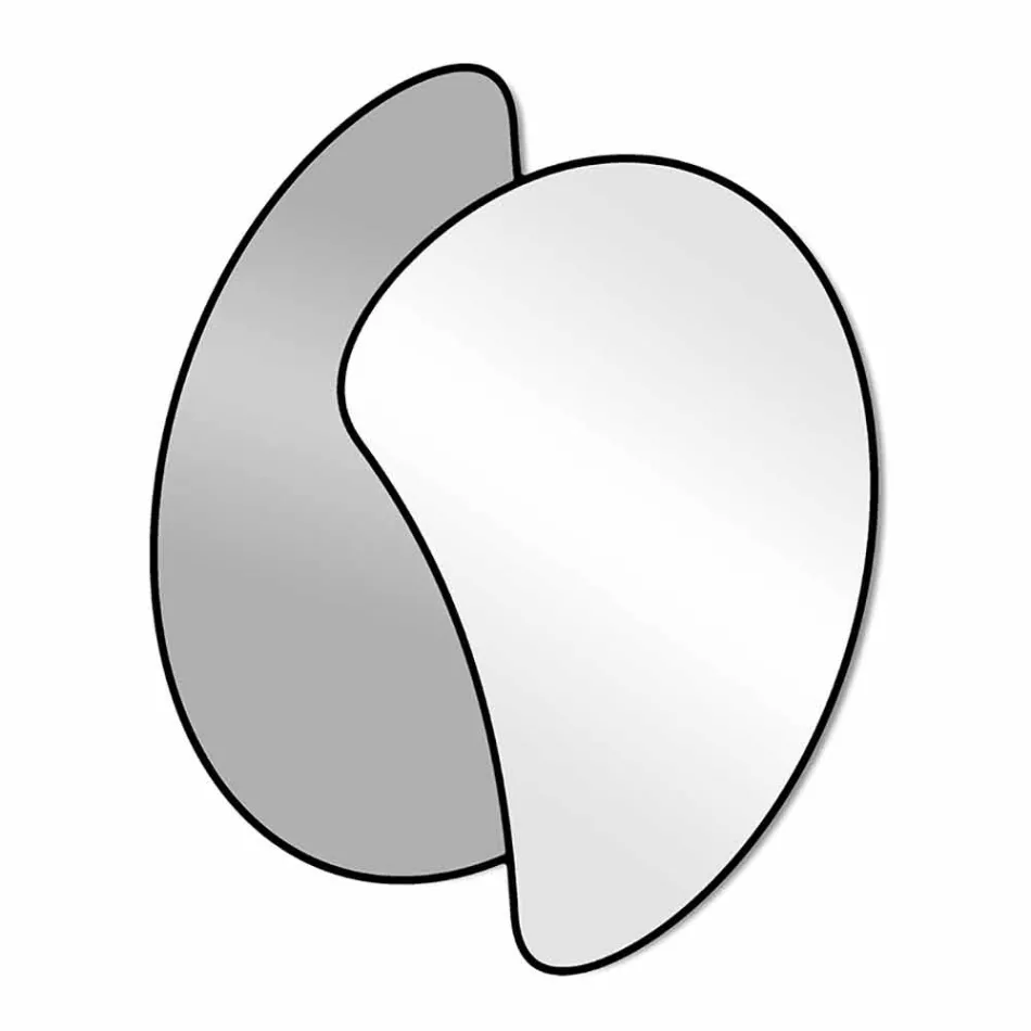 Grote design wandspiegel met modern gekleurde afwerking - Mantra Viadurini