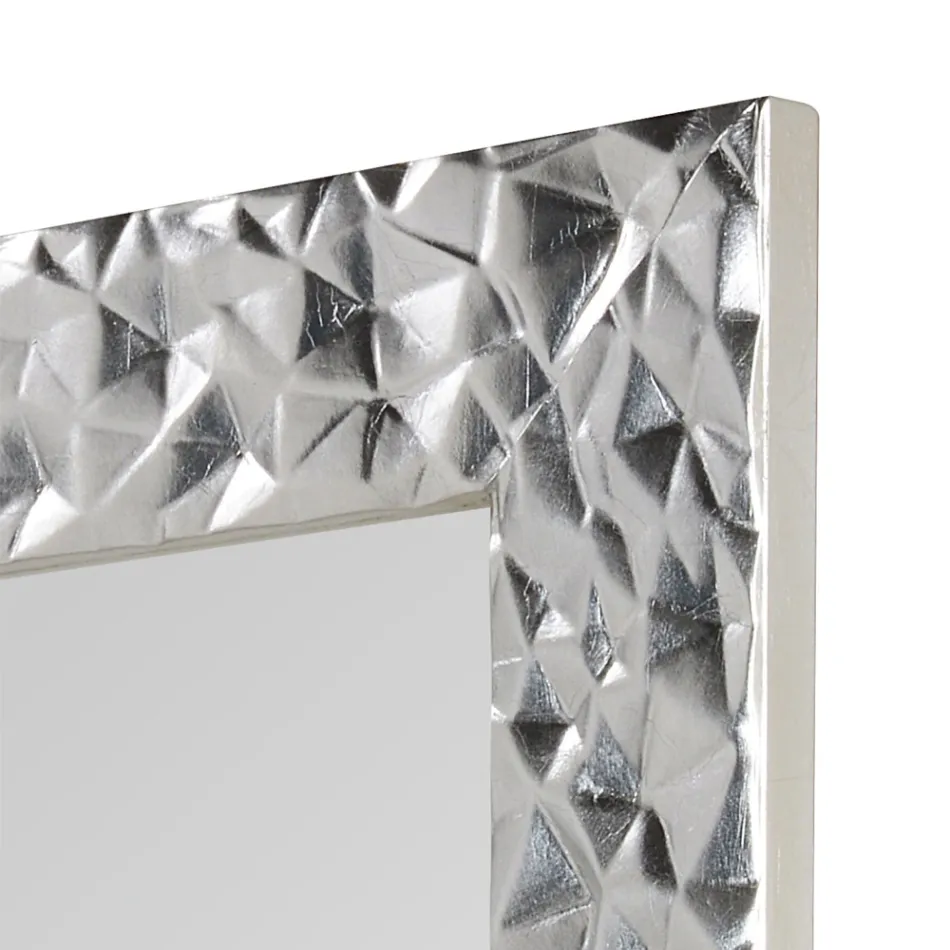 Wandspiegel in met de hand gedecoreerd hout Made in Italy - Niagara Viadurini