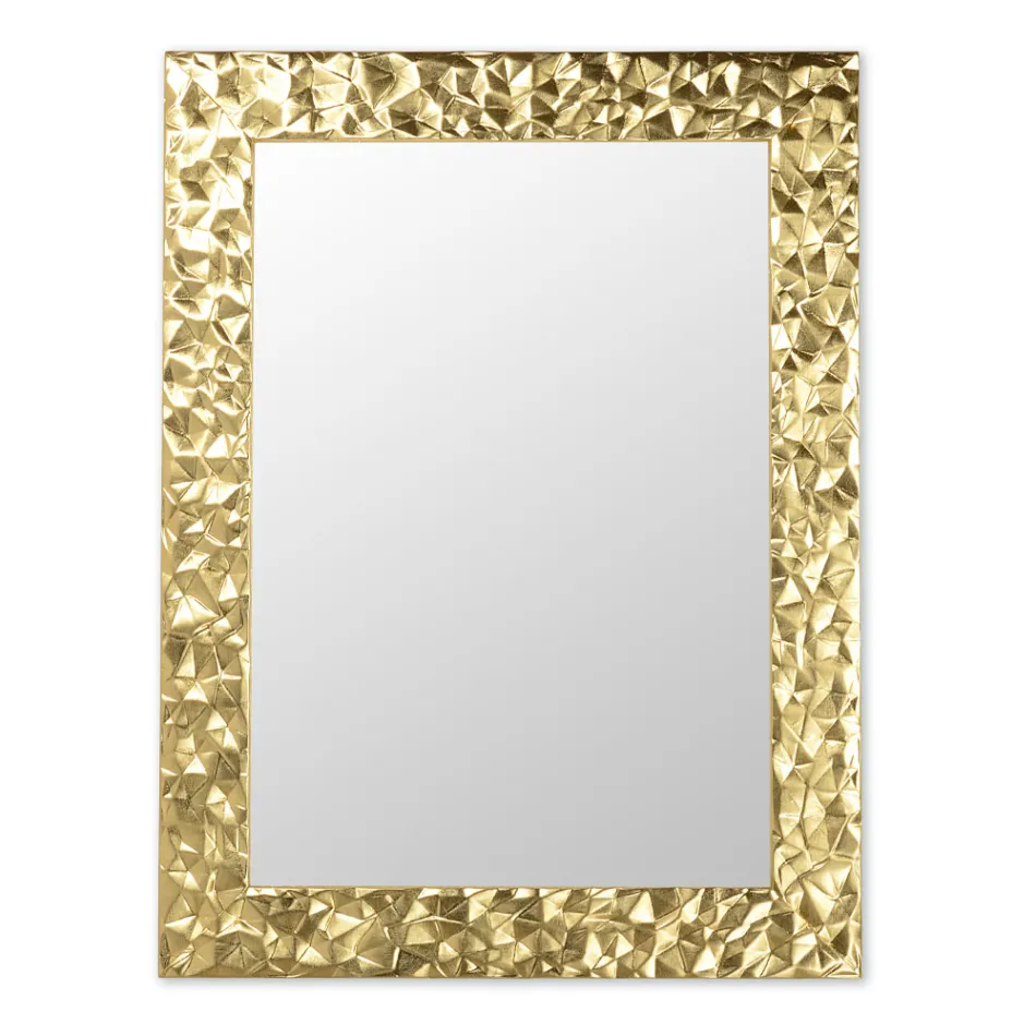 Wandspiegel in met de hand gedecoreerd hout Made in Italy - Niagara Viadurini