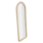 Met fluweel beklede MDF-wandspiegel met gebogen blad - Jessica Viadurini