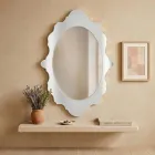 Plexiglas wandspiegel met gouden of zilveren frame, gemaakt in Italië - Ariele Viadurini