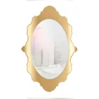 Plexiglas wandspiegel met gouden of zilveren frame, gemaakt in Italië - Ariele Viadurini