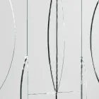 Modulaire wandspiegel met houten structuur Made in Italy - Saetta Viadurini