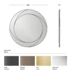 Ronde wandspiegel met houten structuur Made in Italy - Navona Viadurini